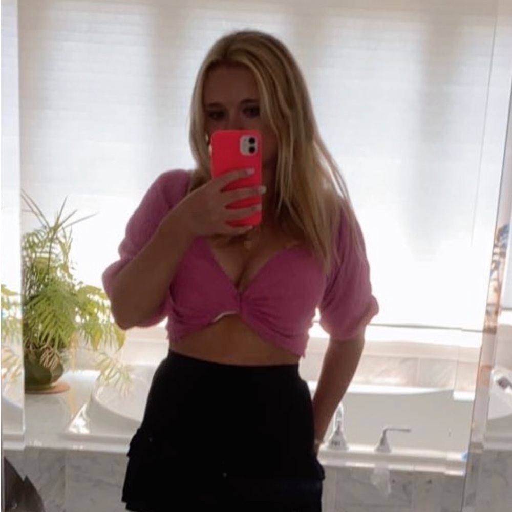 Pink sweater top